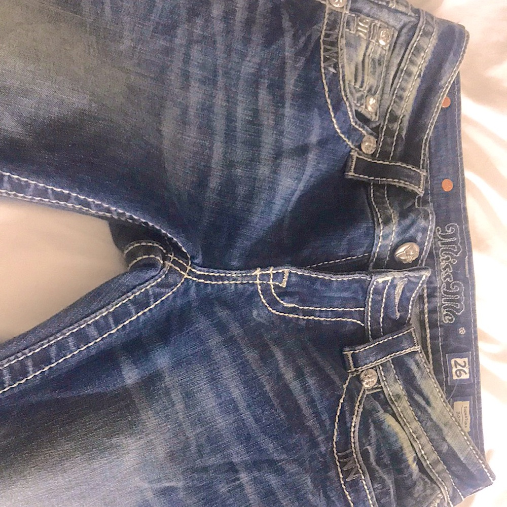 Miss me jeans bootcut angle wings